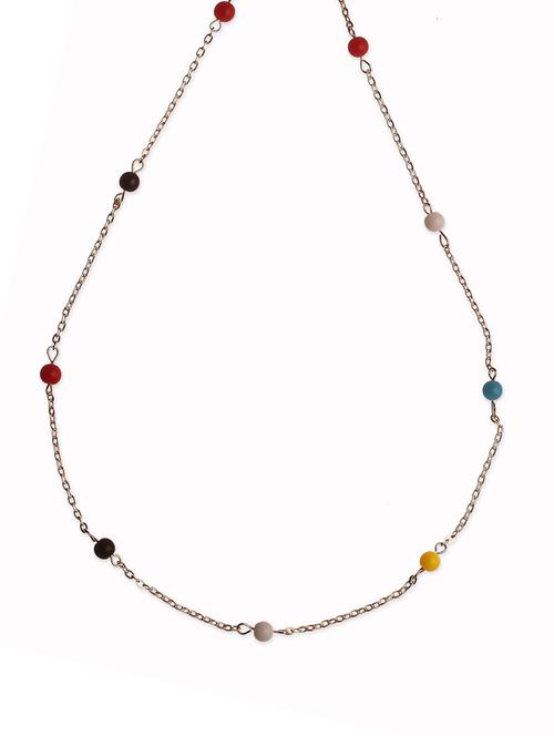 casual multicolour beads neckpiece chain - 898383 - Very Small Image - 1