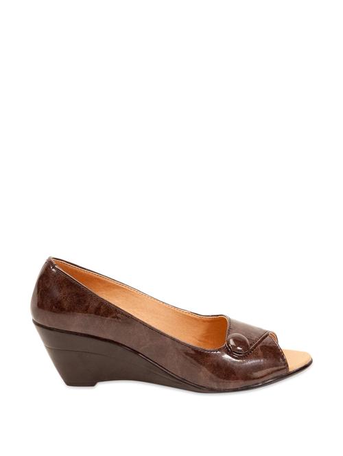 glossy brown peep toes - 898565 - Very Small Image - 1