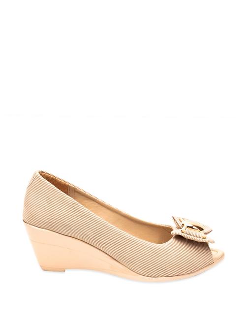 chic beige wedge peep toes - 898581 - Very Small Image - 1