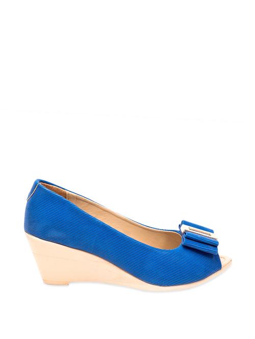lovely blue peep toes with bow - 898586 - Very Small Image - 1
