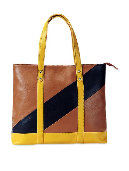 chic colourful leather tote - 899169 - Very Small Image - 1