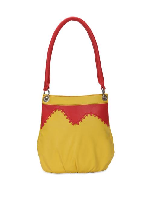 yellow leatherette handbag - 899199 - Very Small Image - 1