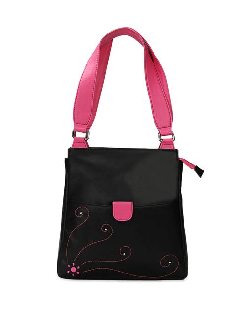 stylish black sling with beautiful pink straps - 899205 - Very Small Image - 1