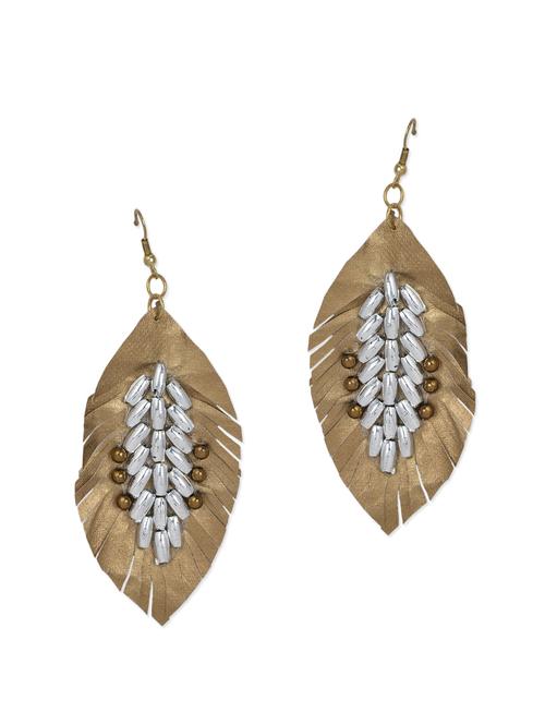 copper feather earrings - 899901 - Very Small Image - 1