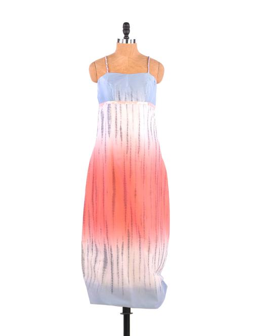tie-dye cotton spaghetti strap maxi dress - 899924 - Very Small Image - 1