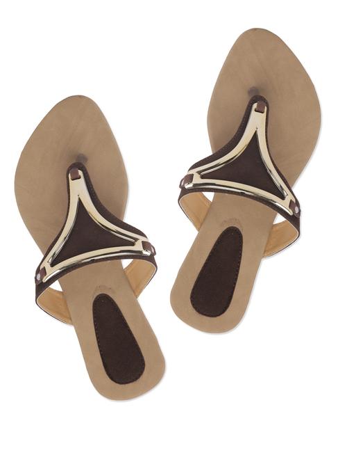 chic brown flat footwear - 902008 - Very Small Image - 1