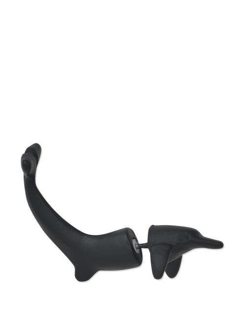 adorable black dolphin ear stud - 902502 - Very Small Image - 1