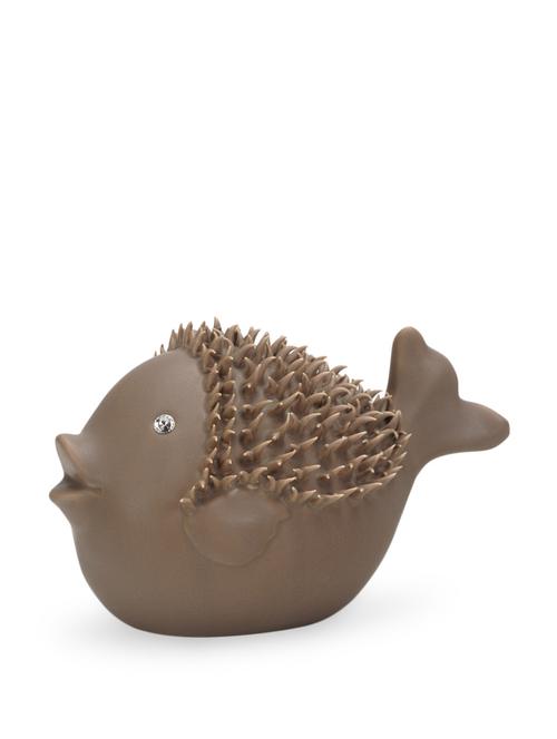 chocolate brown ceramic fish dã©cor figurine - 902684 - Very Small Image - 1