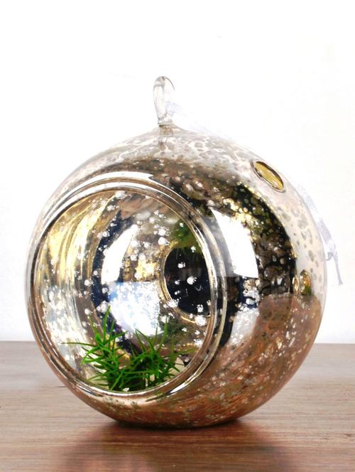 gold speckled hanging big glass sphere - 902771 - Very Small Image - 1