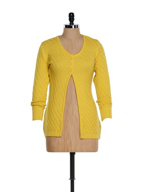 hearty yellow cardigan - 903055 - Very Small Image - 1