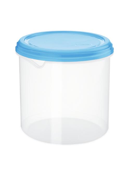 clear and blue round storage container - 903941 - Very Small Image - 1