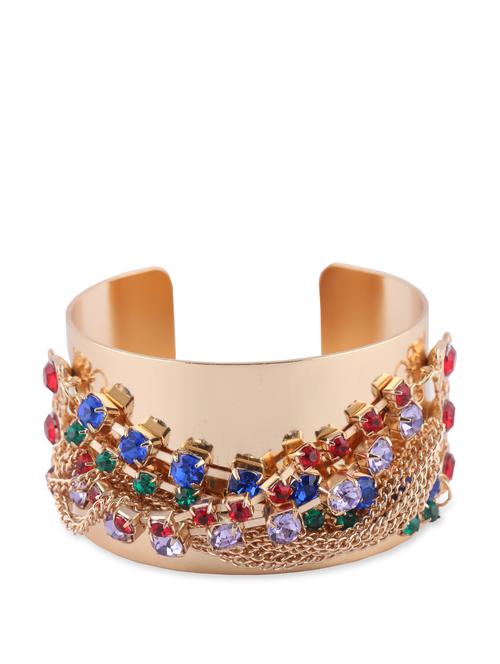 gold stone embellished cuff - 904377 - Very Small Image - 1