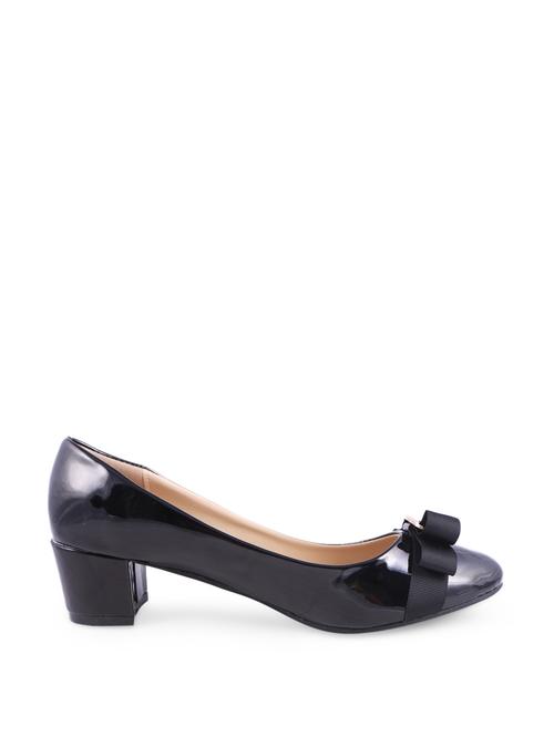 ladylike bow embellished black heels - 904941 - Very Small Image - 1