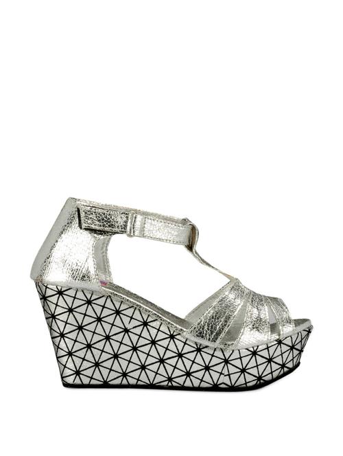 strappy silver wedges - 905827 - Very Small Image - 1