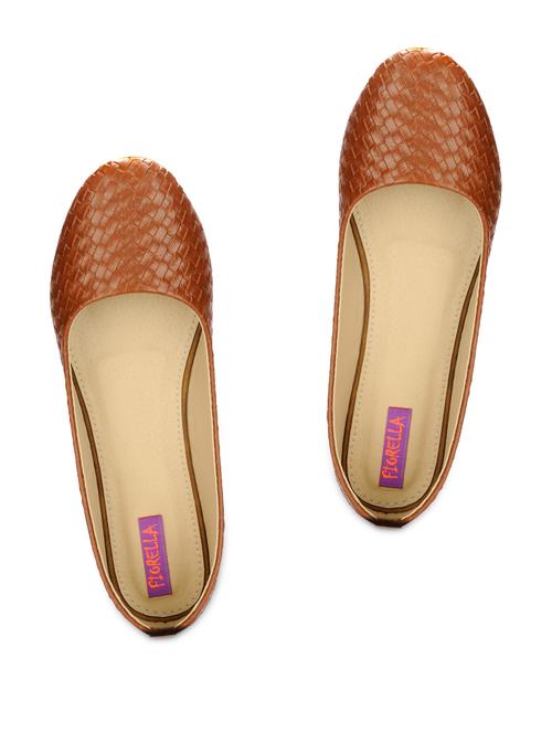 textured tan brown ballerinas - 905841 - Very Small Image - 1