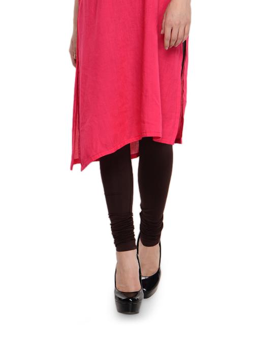 brown stretchable leggings - 906537 - Very Small Image - 1