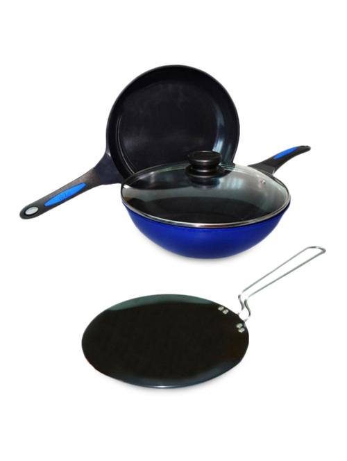 blue wok and frying pan - 907120 - Very Small Image - 1