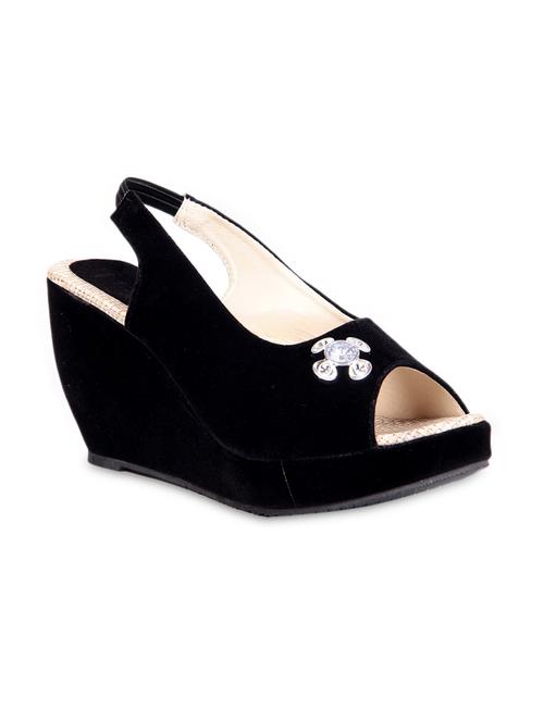 black peep toe wedges - 907499 - Very Small Image - 1