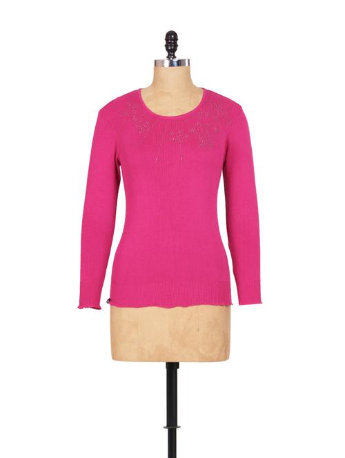 casual pink knitted top - 908600 - Very Small Image - 1