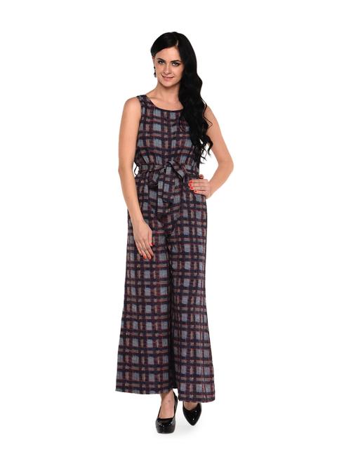 printed brown jumpsuit - 908606 - Very Small Image - 1