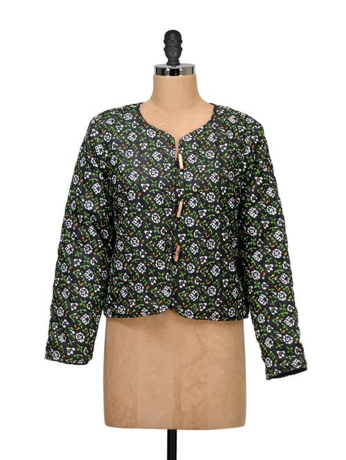 green printed jacket - 908637 - Very Small Image - 1