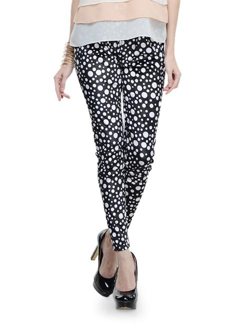 dot print monochrome jeggings - 908969 - Very Small Image - 1