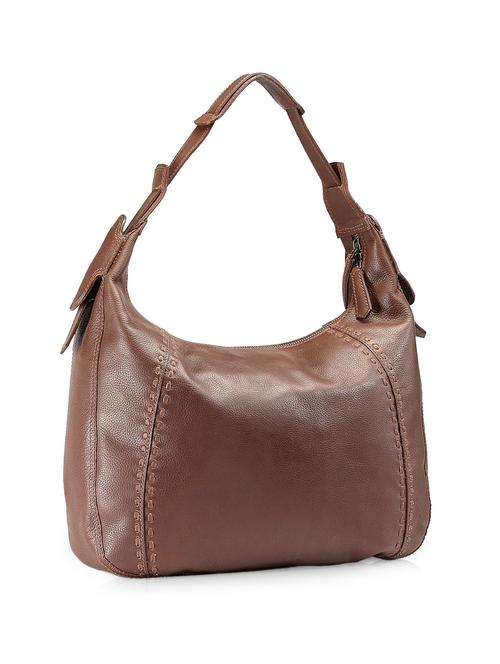 simple brown leather handbag - 910261 - Very Small Image - 1