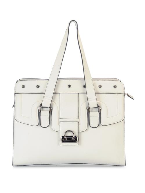 classic white leather handbag - 910289 - Very Small Image - 1