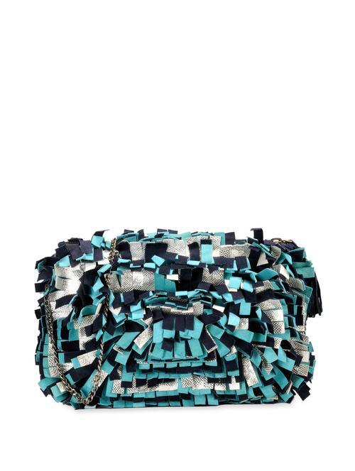 afro-tribal tasselled sling bag - 910316 - Very Small Image - 1