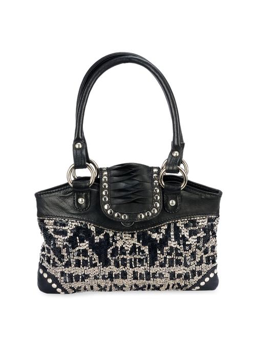 black sequins and beads zing embellished handbag - 910336 - Very Small Image - 1