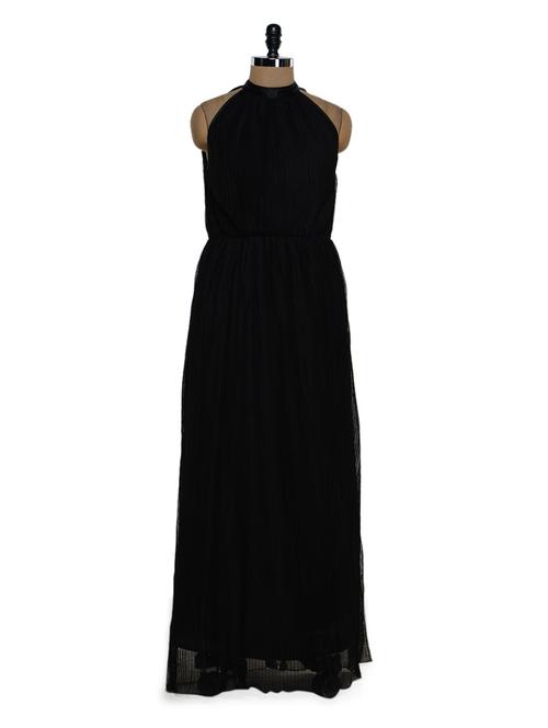 Black Net Maxi Dress - 913902 - Very Small Image - 1