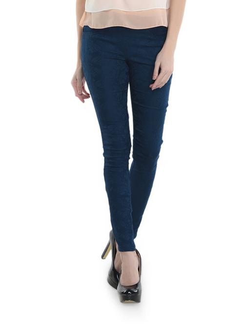 blue printed jeggings - 914809 - Very Small Image - 1