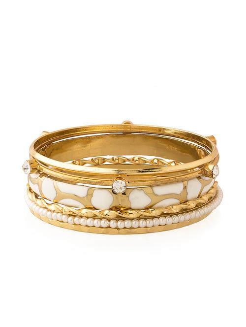 white gold enamelled bangles - 916308 - Very Small Image - 1