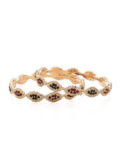 stone studded dazzling bangles - 916439 - Very Small Image - 1