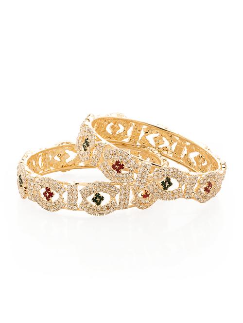 stone studded dazzling bangles - 916451 - Very Small Image - 1