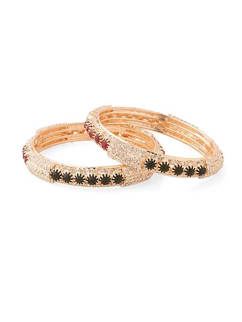 stone studded dazzling bangles - 916503 - Very Small Image - 1