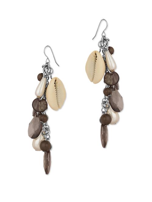 Shelled Dangler Earrings - 916661 - Very Small Image - 1