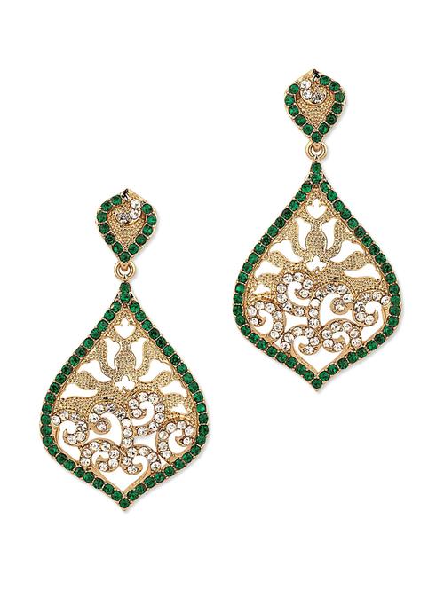 Gold Plated Dangler Earrings - 916718 - Very Small Image - 1