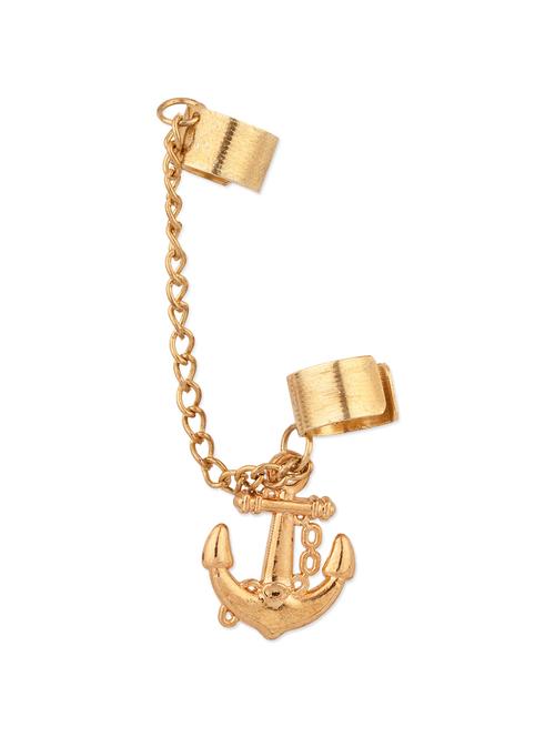 Endearing Ear Cuff with a Gold Charm - 917414 - Very Small Image - 1