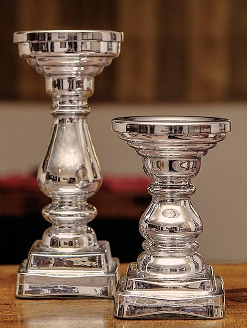 glass candle stand small-set of 2 - 920613 - Very Small Image - 1