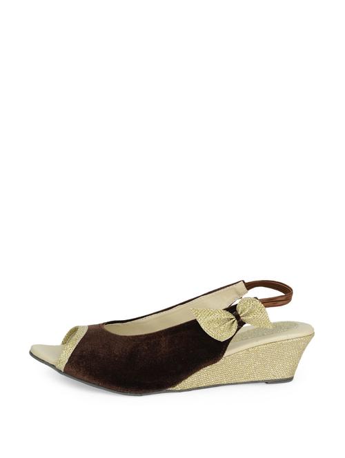 brown velvet wedges - 923051 - Very Small Image - 1