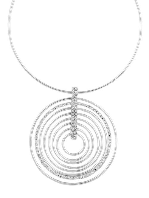 studded multi circle necklace - 923552 - Very Small Image - 1