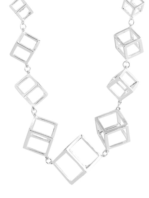 multiple cube silver neckpiece - 923562 - Very Small Image - 1