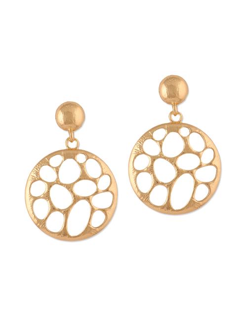 gold dangler earrings - 923580 - Very Small Image - 1