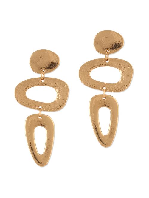 beautiful gold long earrings - 923585 - Very Small Image - 1
