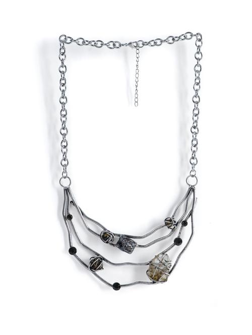 multicolored stone necklace - 9247 - Very Small Image - 1