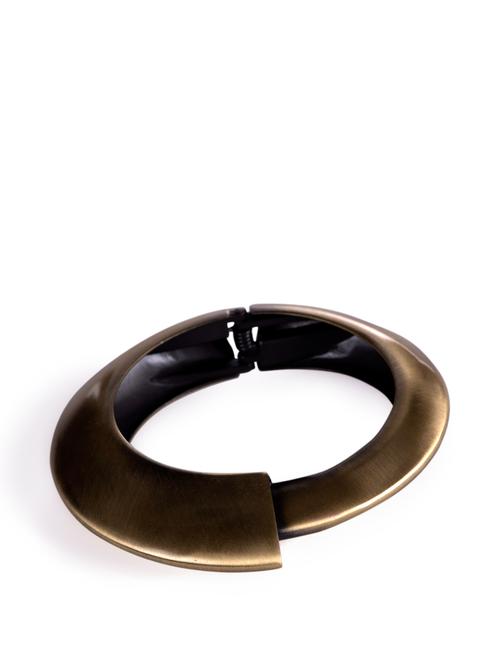 frosted gold half-moon kada - 9253 - Very Small Image - 1