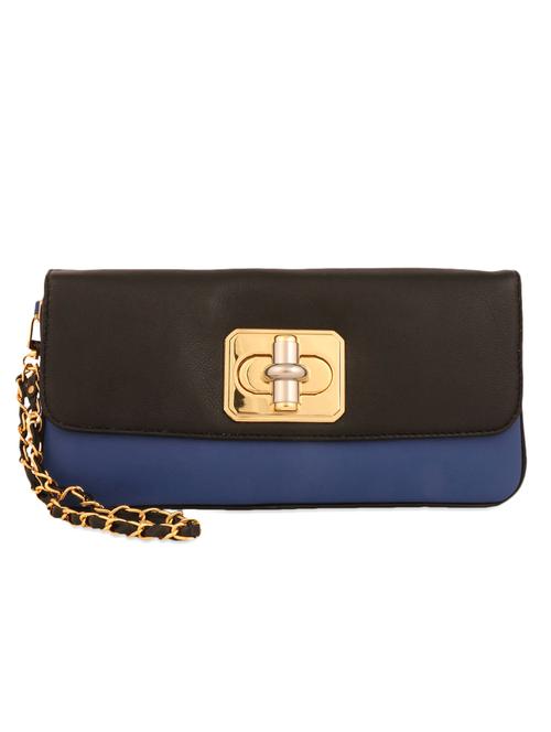 black and blue leather clutch - 925623 - Very Small Image - 1