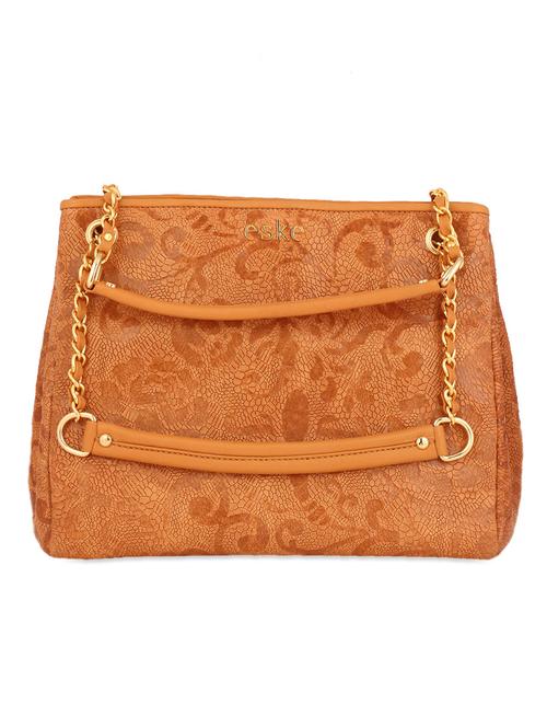tan floral leather handbag - 925630 - Very Small Image - 1