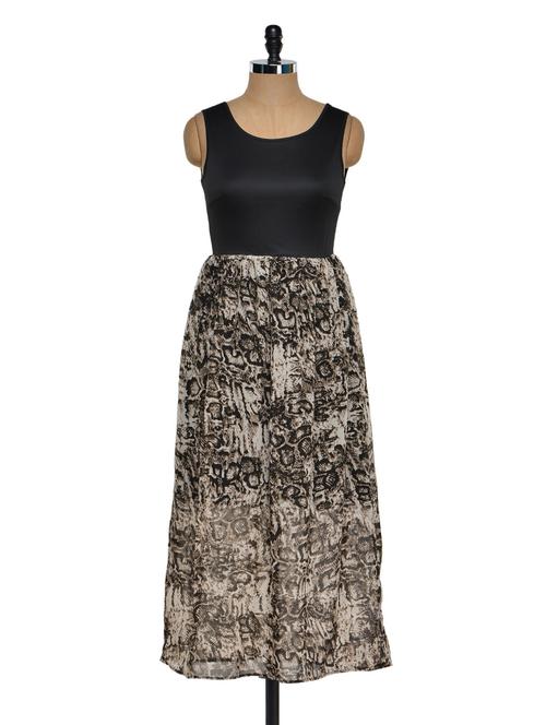 monochrome printed dress - 926403 - Very Small Image - 1
